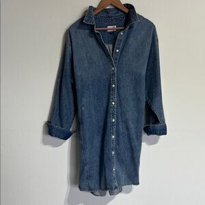Universal Thread Blue Denim Shirt Dress